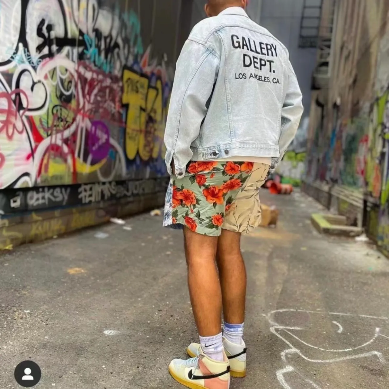 Gallery Dept. 22fw Vintage Andy Denim Jacket New embroidered logo washed distressed denim jacket blue S-XL